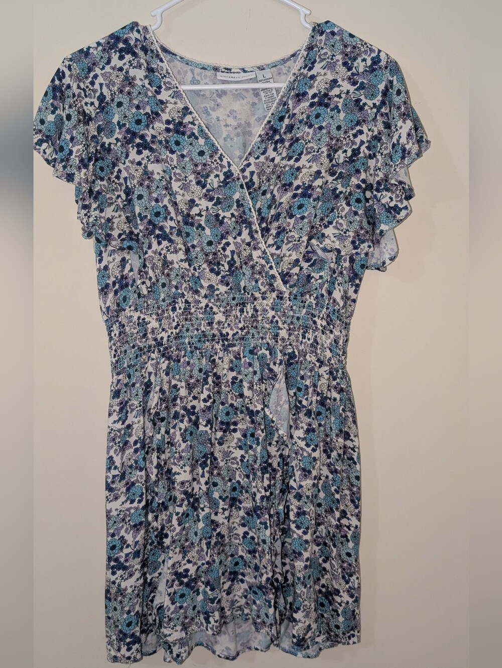 Sincerely Jules Flowy Floral Flower Dress Size Juniors Large Spring Summer Dress